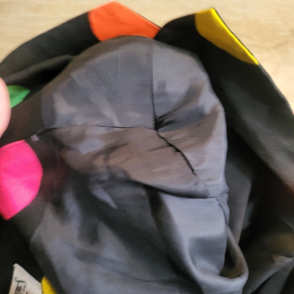 Pinstripes Petites Vintage 80's Polka Dot Cropped Black Jacket Size 6 - Picture 7 of 7